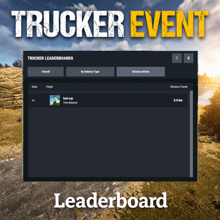 Trucker Event Leaderboard